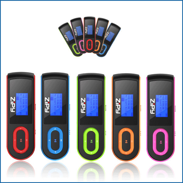 GUPPY 2 GB MP3 - Green, Pink, Red, Orange and Blue