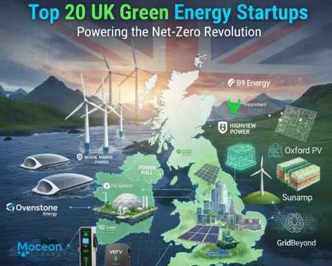 Top 20 Green Energy Startups in UK- Powering the Net Zero Revolution (England, Scotland, Wales & Northern Ireland)